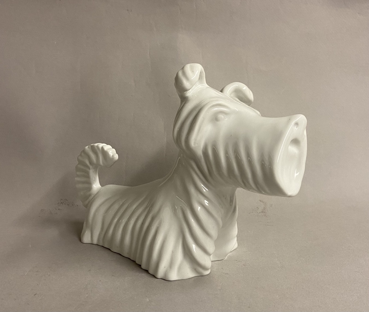 Cerabel, Art Deco Porcelain Dog. Belgium