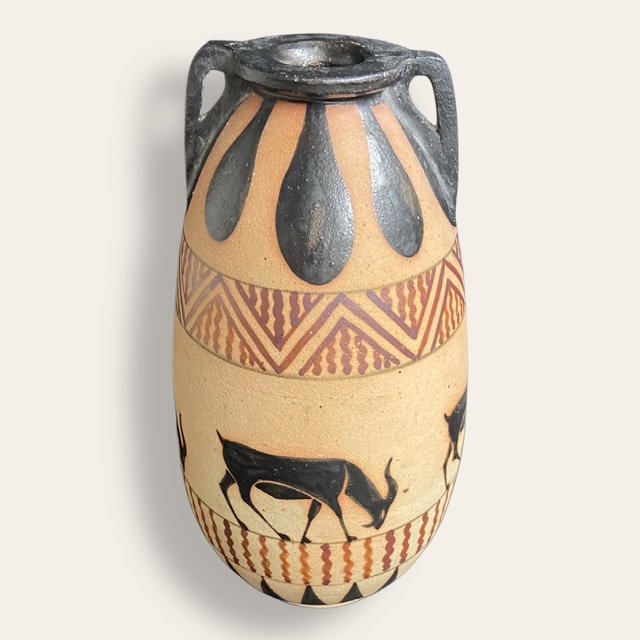 Vase Ciboure, décor aux antilopes-photo-2
