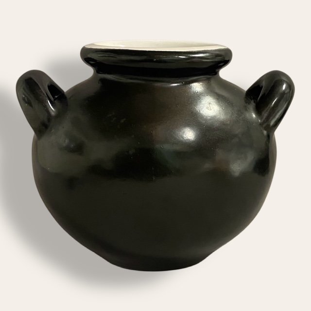 Marcel Guillot, A Stunning Black-glazed Vase. A Rare Piece