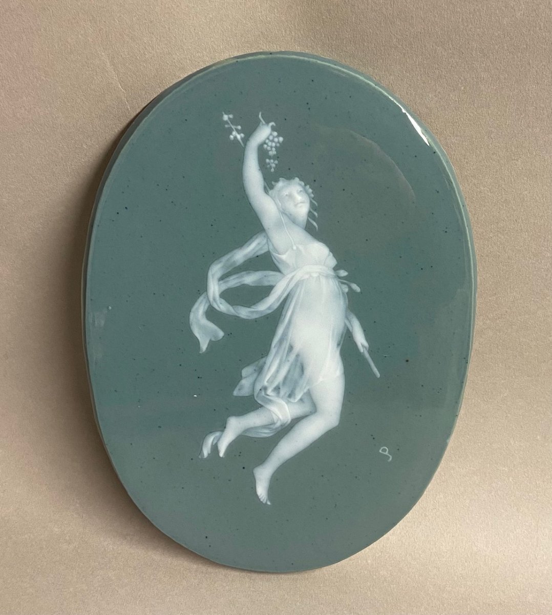 Parthenay, Prosper Jouneau, médaillonen porcelaine, l'automne