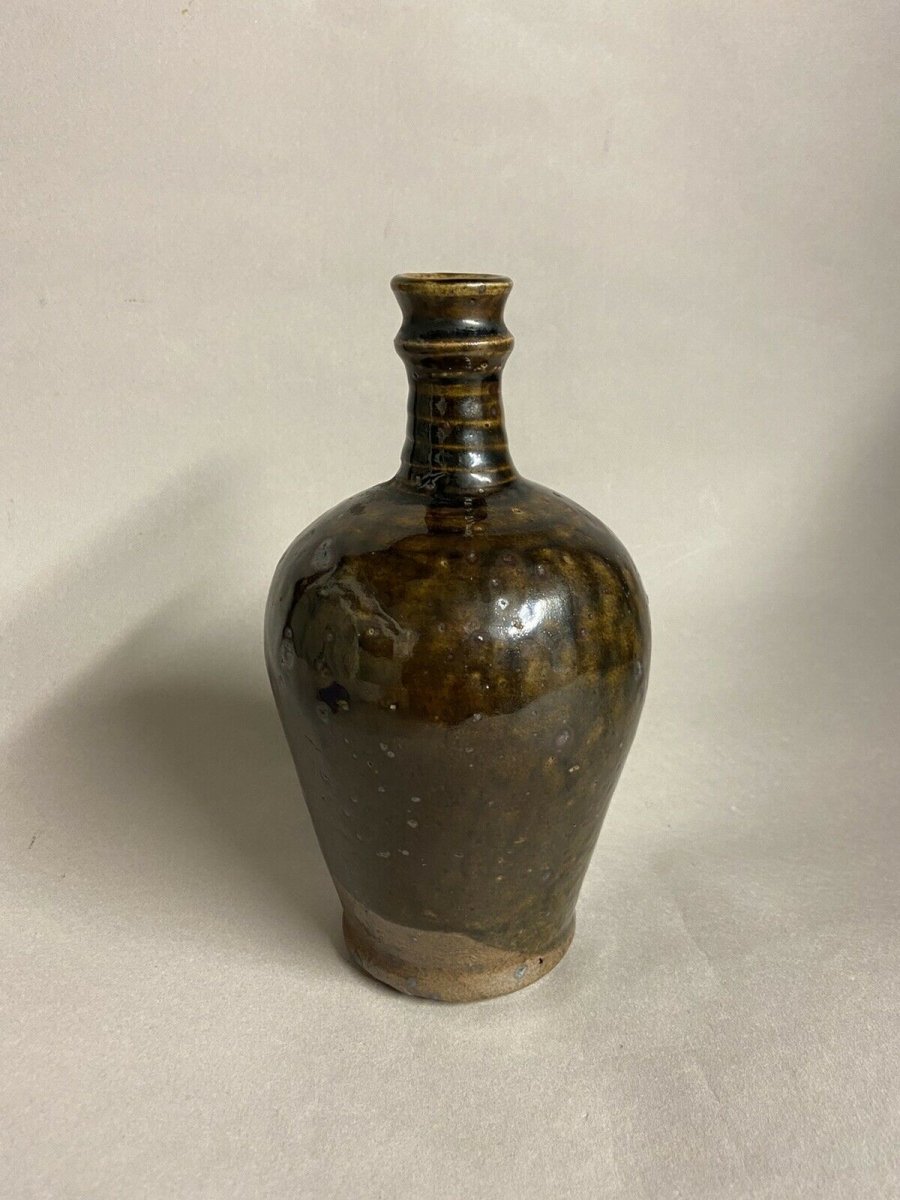 Pierre Digan Bottle, La Borne. French Art Pottery-photo-2