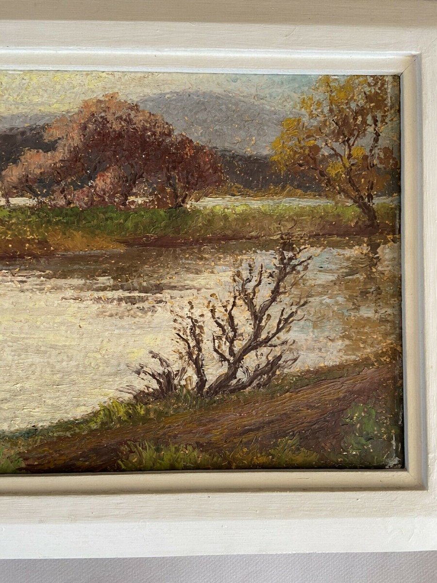 Marcel Guillard. Paysage De Bord De Rivière-photo-2