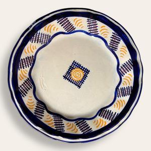 Assiette Ray Scherdel, HB Quimper. Siez Breur, Odetta