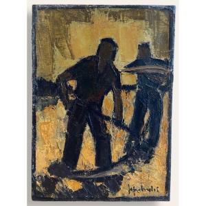 Jef Friboulet, les faucheurs, moissons en Normandie