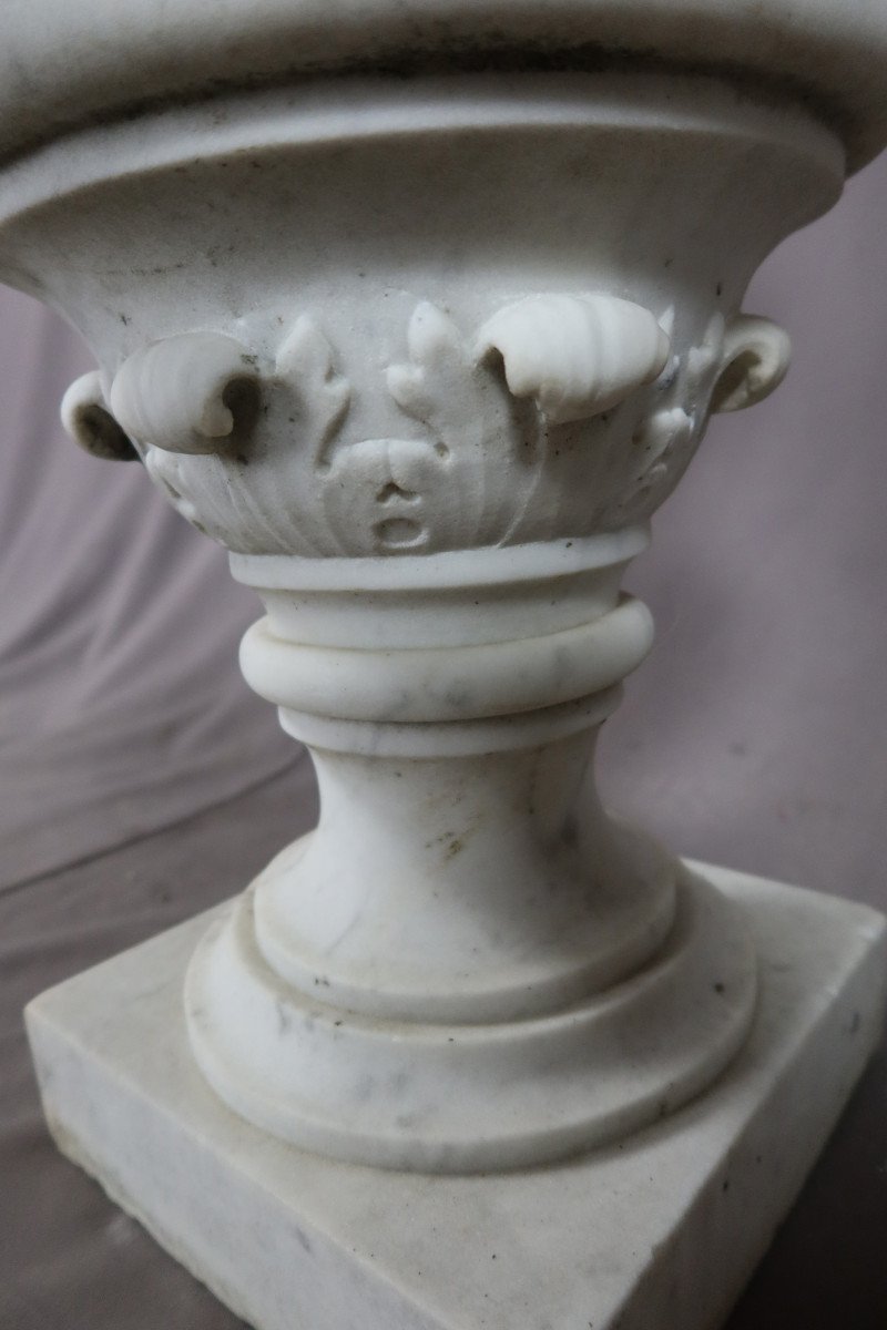 Pair Of Medici Marble Vases-photo-4