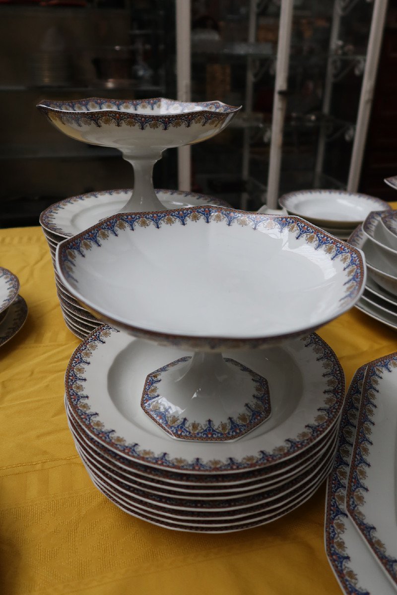 Porcelain Service 63 Pieces Raynaud Limoges-photo-4