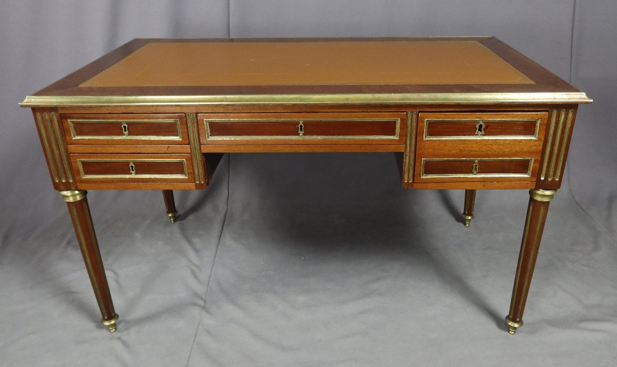 Louis XVI Style Drawer Desk-photo-3