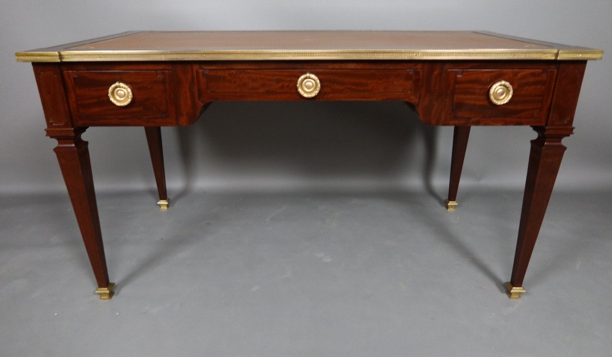 Bureau Sormani De Style Louis XVI En Acajou -photo-4