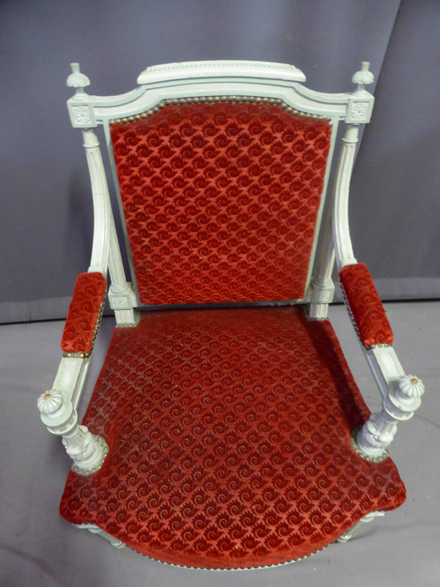 Paire De Fauteuils Style Louis XVI-photo-2