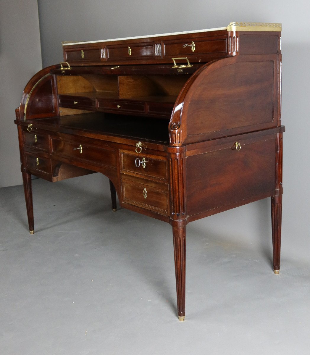 Bureau Cylindre Louis XVI-photo-2