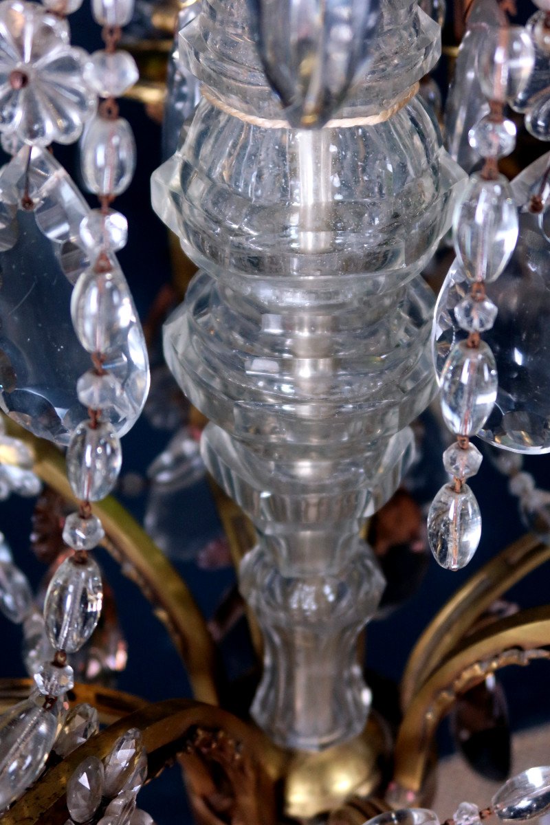 XIXth Century Crystal Chandelier-photo-4