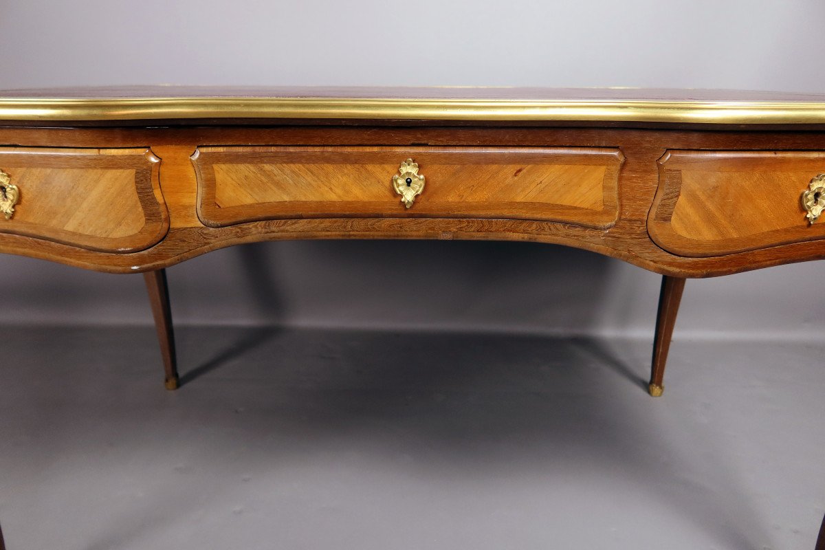 Bureau Louis XV En Marqueterie-photo-7