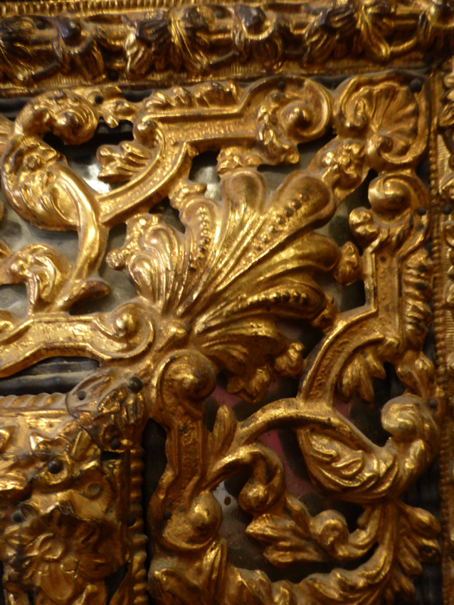 Miroir à Parecloses Style Louis XIII-photo-4