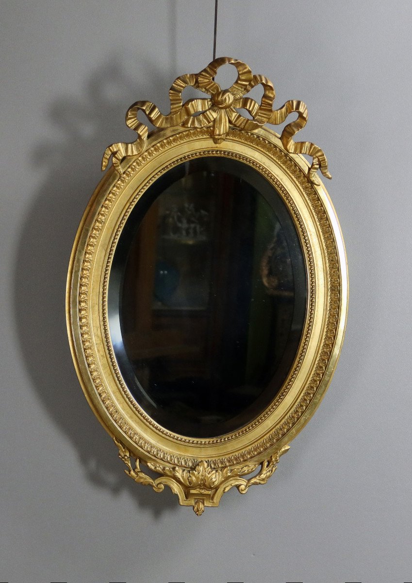 Miroir de style Louis XVI du XIX ème Siècle -photo-2