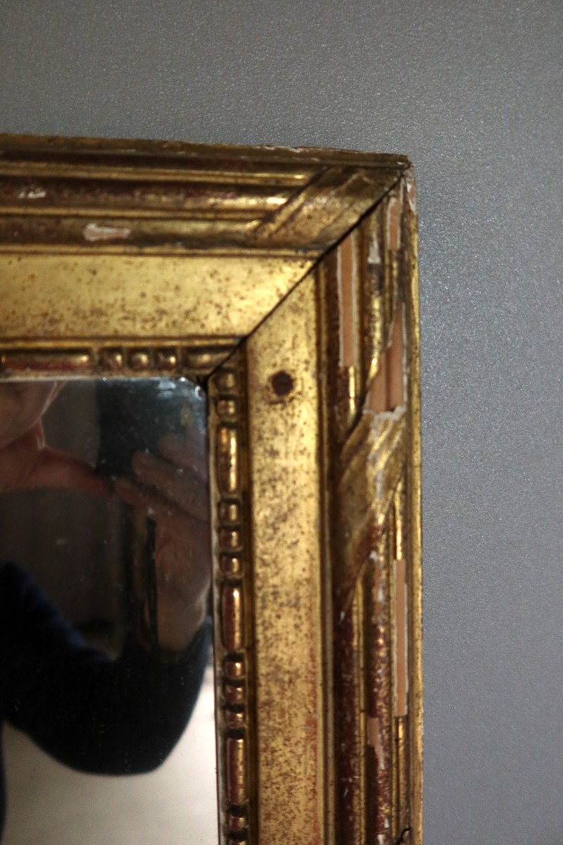 Large Golden Mirror Late 18th Early 19th-photo-3