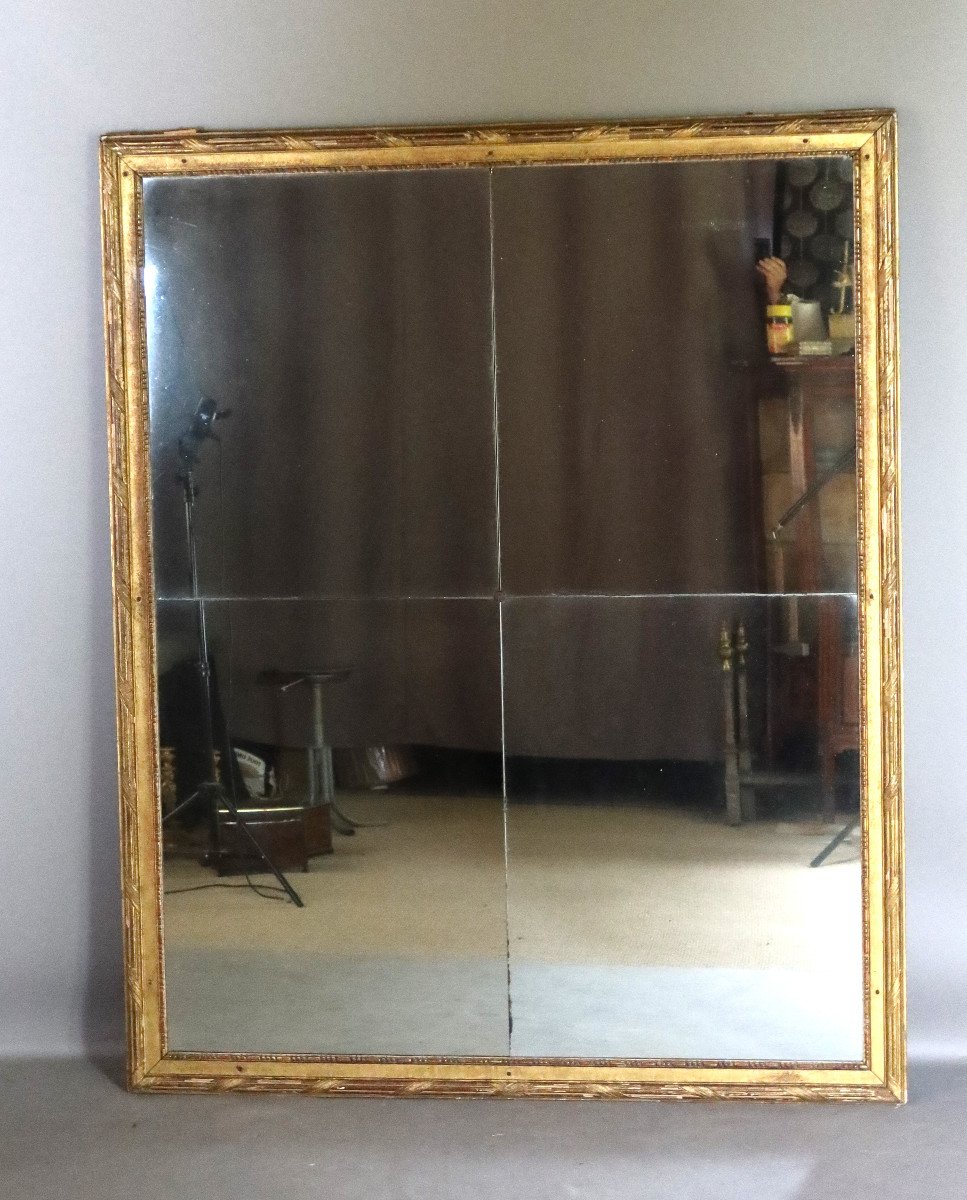 Large Golden Mirror Late 18th Early 19th-photo-4