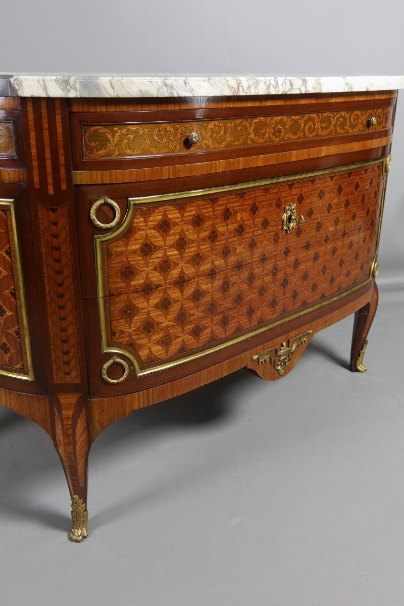 Napoleon III Marquetry Commode-photo-3
