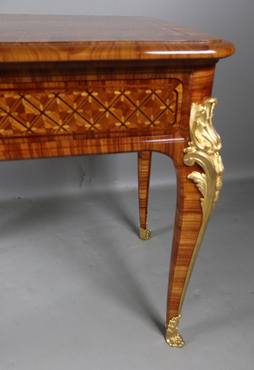 Table Bureau En Marqueterie XIXème -photo-4