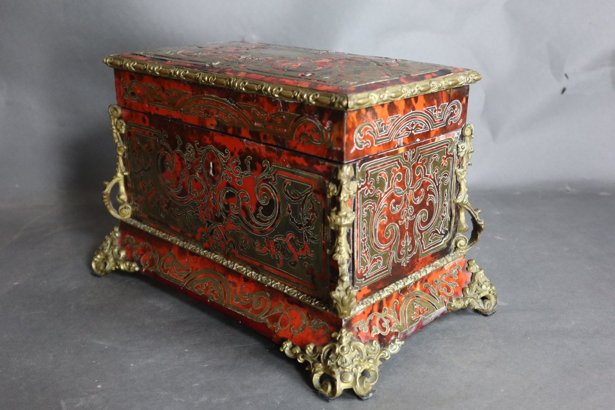 Boulle Marquetry Box Music Box-photo-2