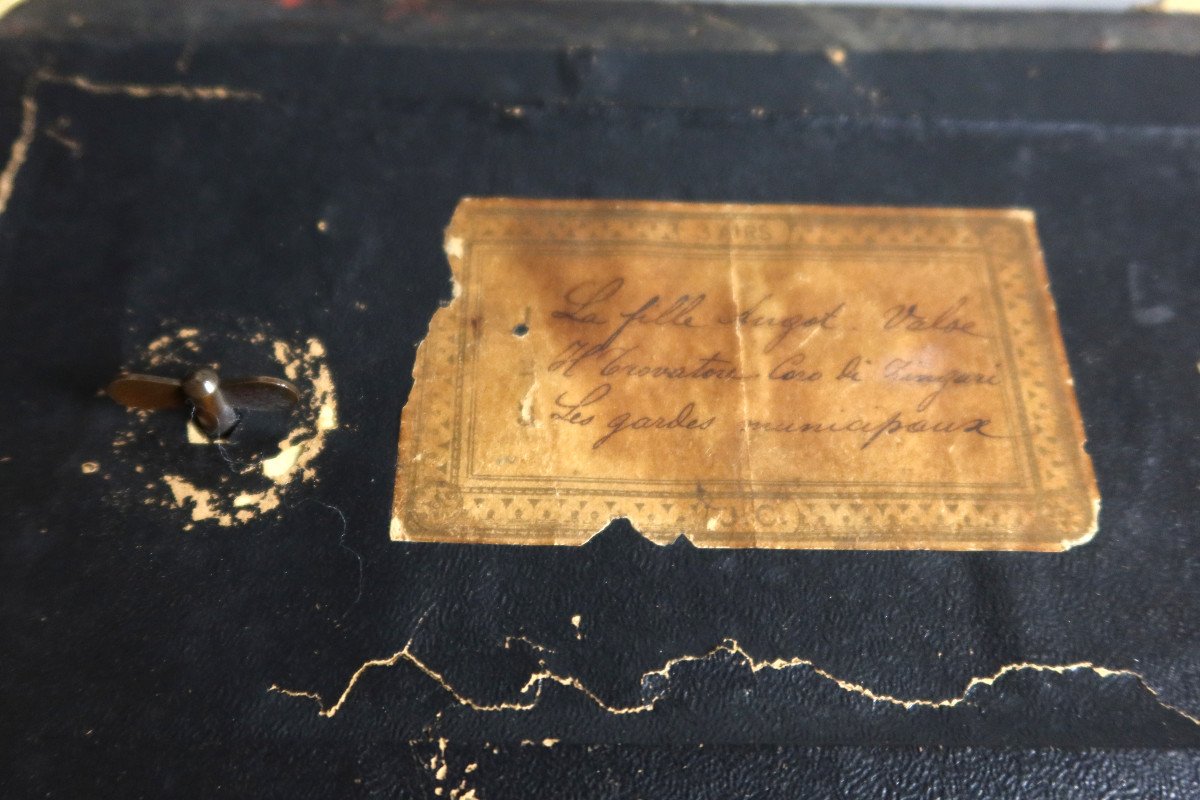 Boulle Marquetry Box Music Box-photo-4