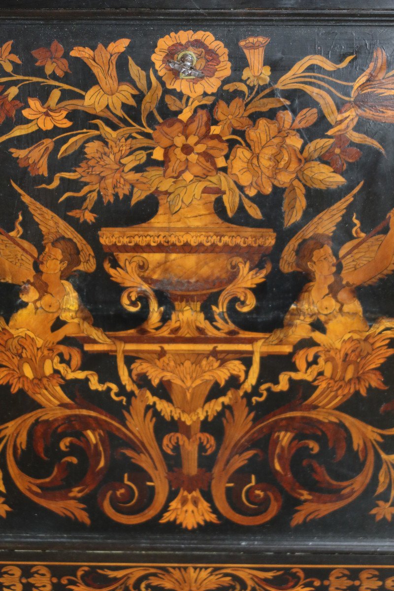 Secrétaire Napoléon III En Marqueterie -photo-6