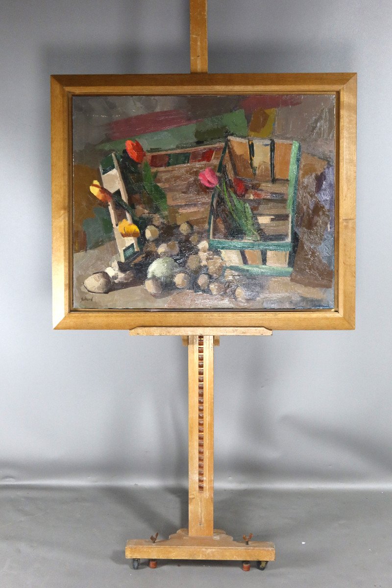 Still Life Painting Signed René Guinand (1892-1983) Swiss School