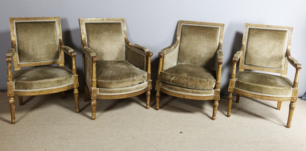 Salon quatre pièces époque Directoire