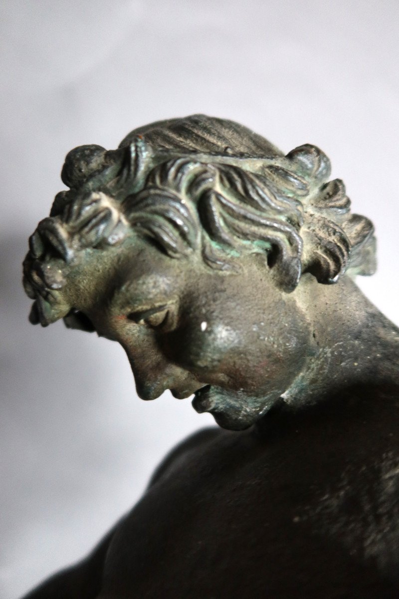 Antique Bronze Sculpture After Sabatino De Angelis-photo-4