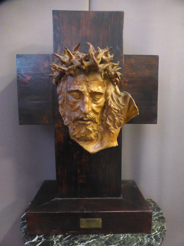 Tête de Christ signée Albert Figay ( 1907-2004 )