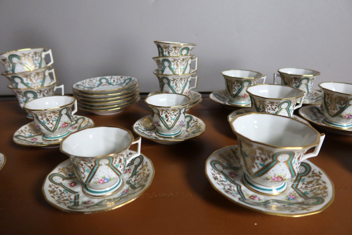 Service à Thé, Café Et Gâteaux En Porcelaine De Lauret à Paris-photo-6