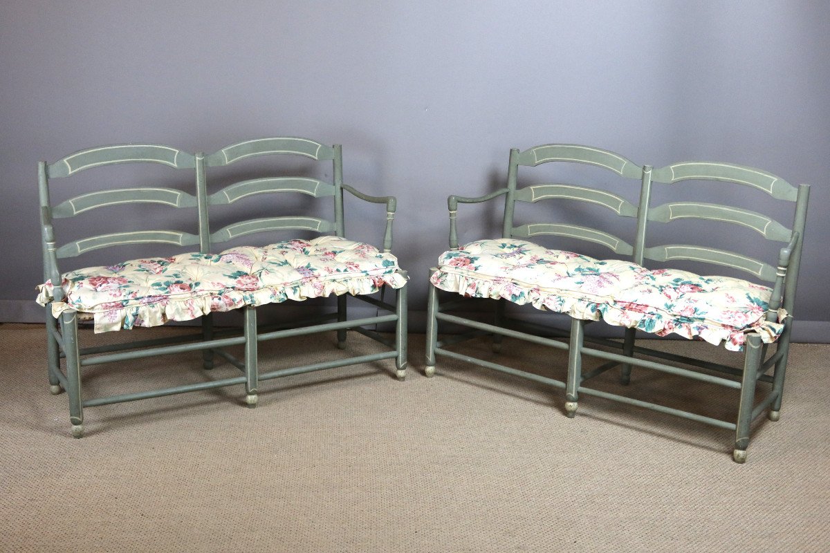 Pair Of Provencal Benches-photo-4
