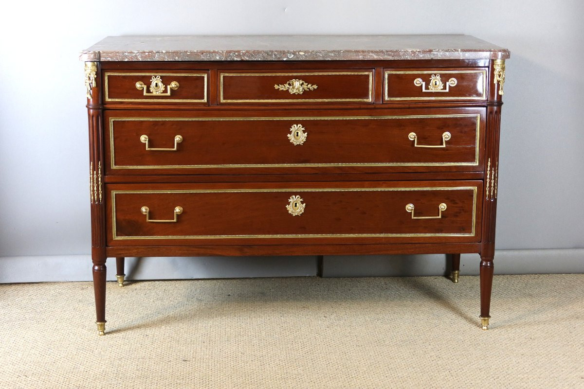 Louis XVI Chest Of Drawers, Late 18th Century-photo-2