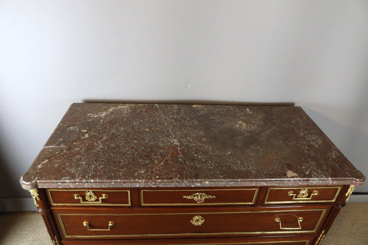 Louis XVI Chest Of Drawers, Late 18th Century-photo-6