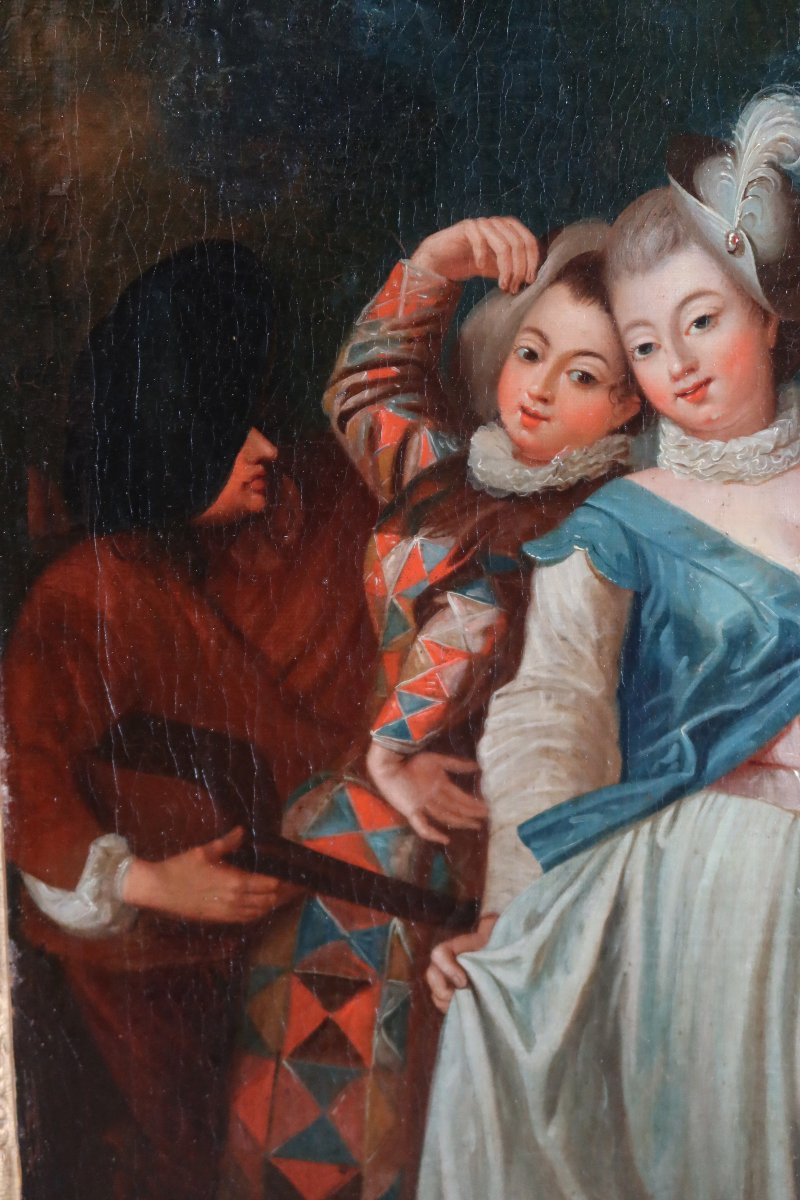Tableau époque XVIIIème d'Après Watteau-photo-4
