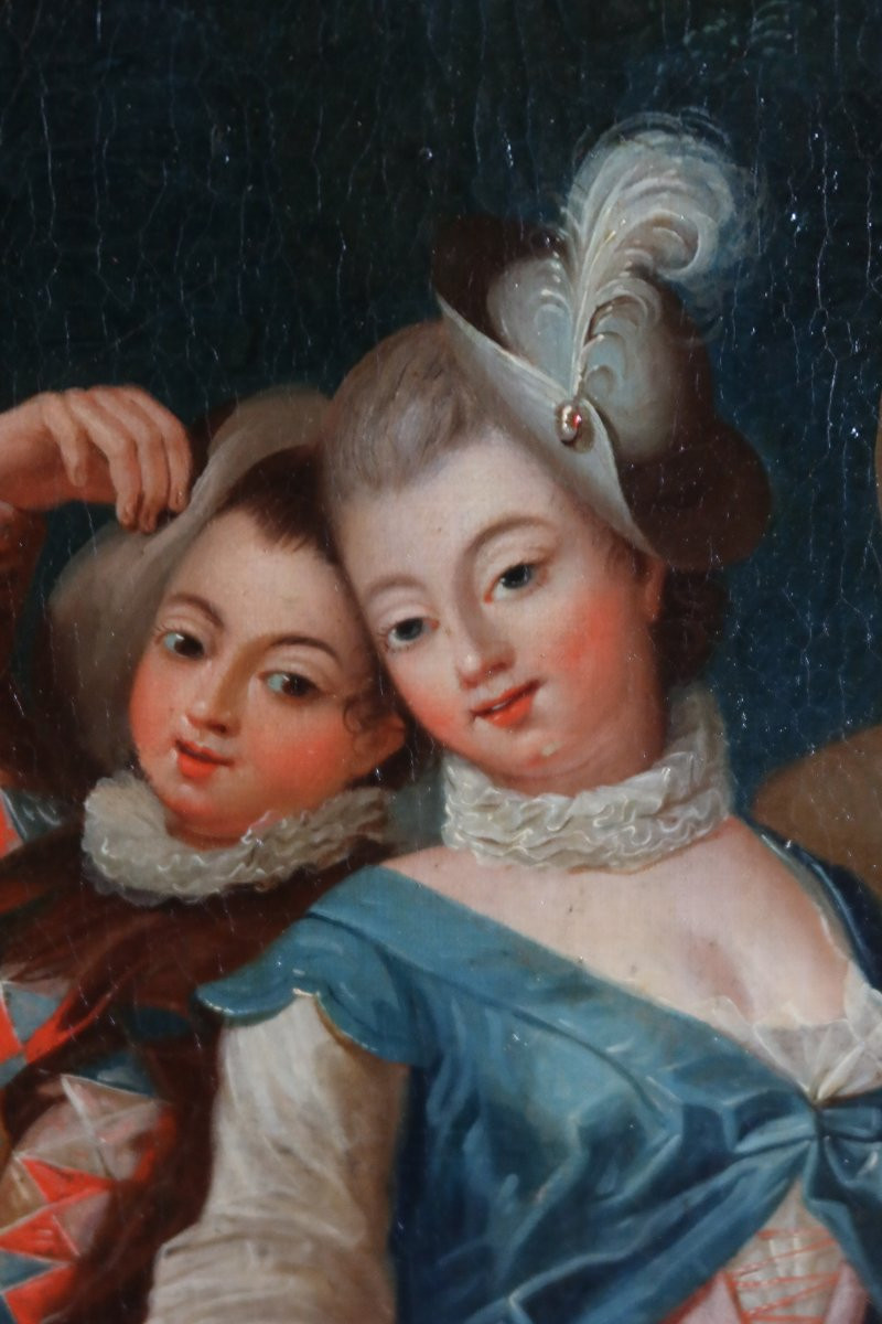 Tableau époque XVIIIème d'Après Watteau-photo-1