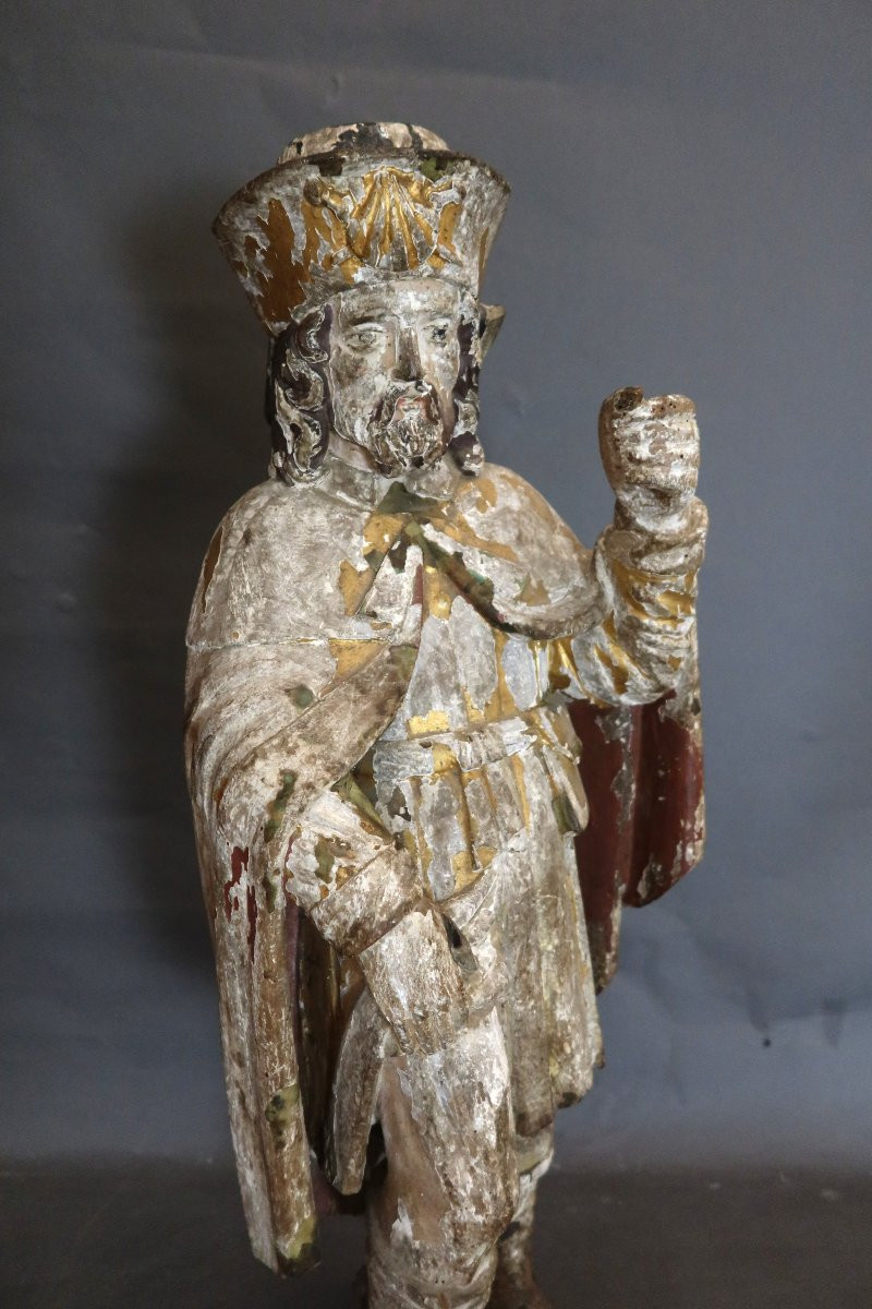 Sculpture Representing Saint Roch, 18th Century-photo-1