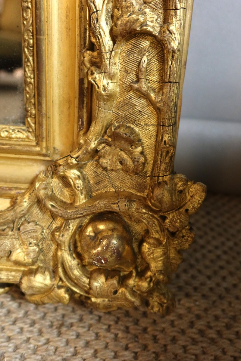 19th Century Golden Mirror-photo-1