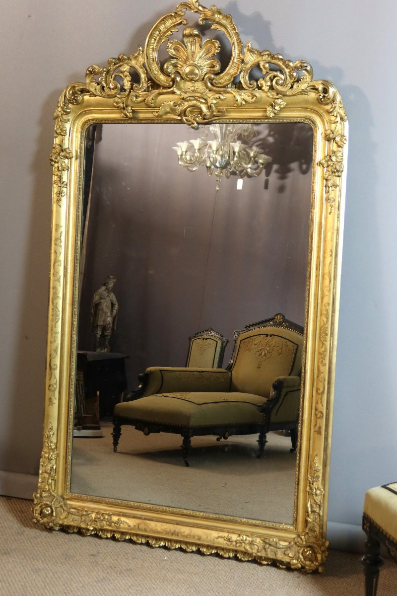 19th Century Golden Mirror-photo-6