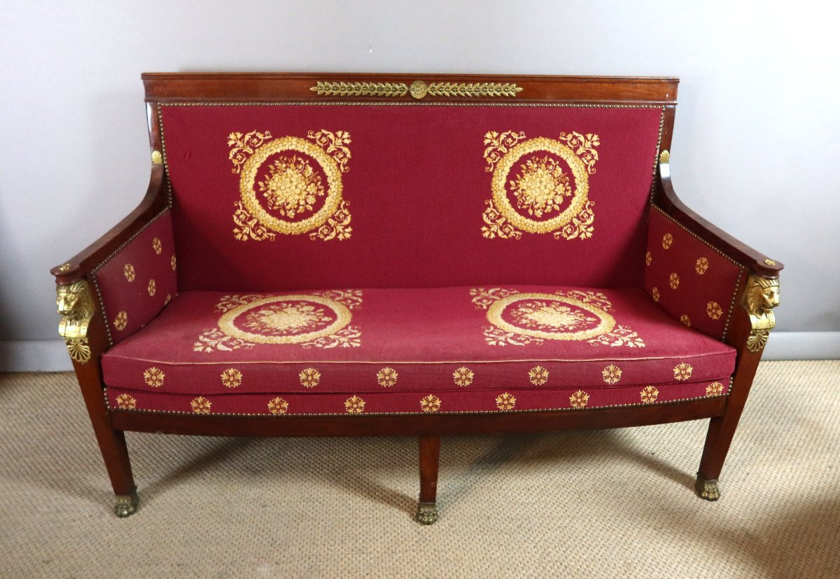 19th Century Empire Mahogany Living Room-photo-1