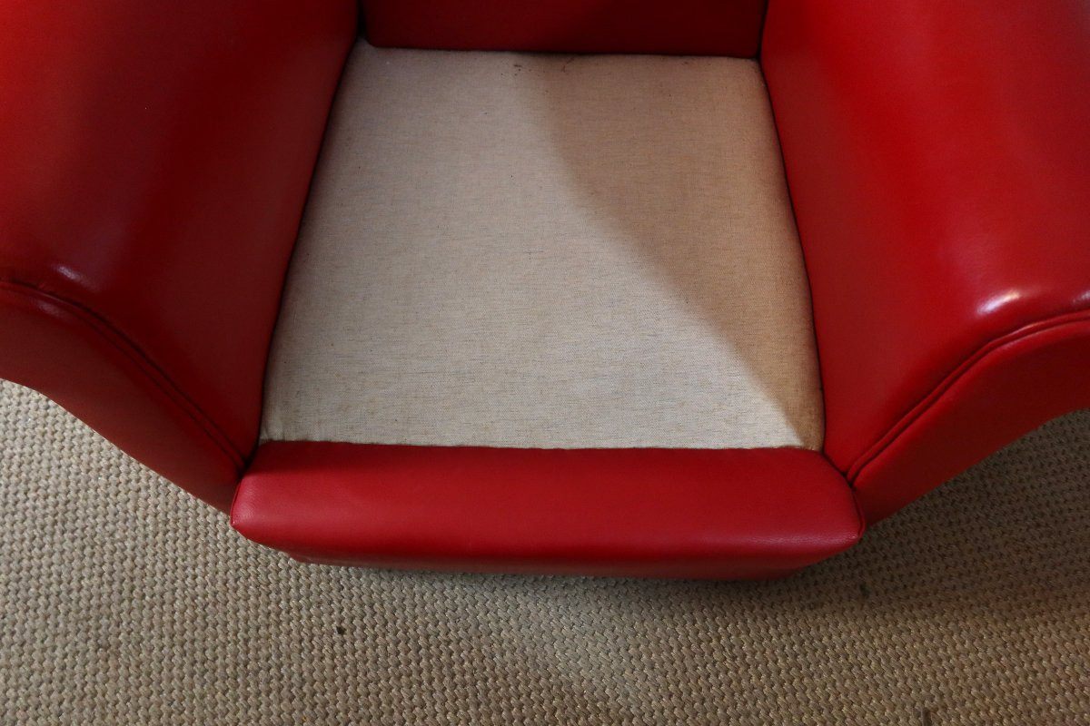 Pair Of Leather Club Armchairs-photo-2