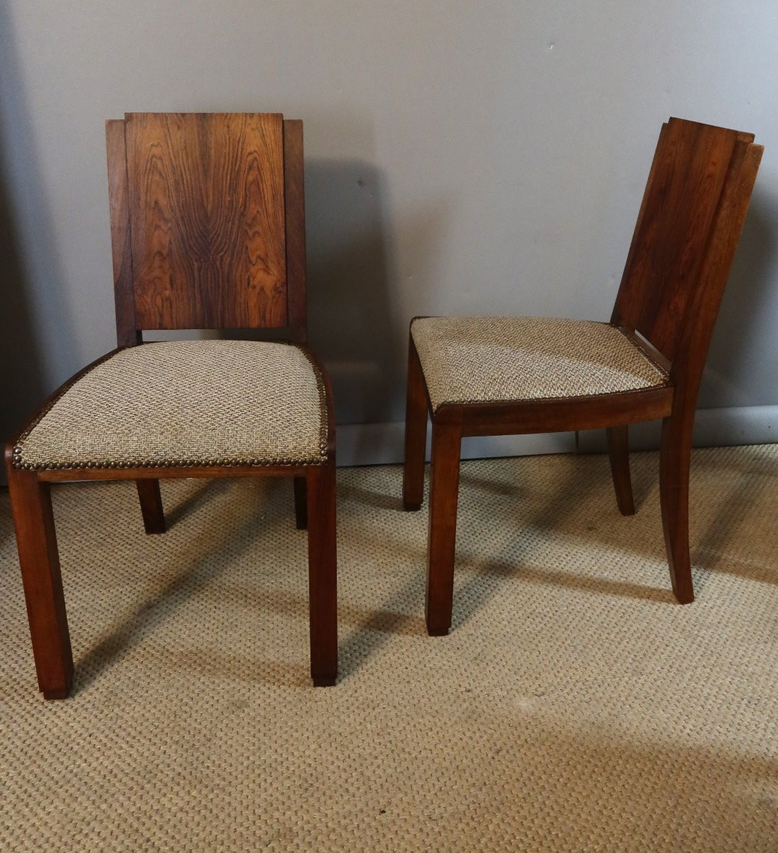 Set Of Eight Art Deco Chairs-photo-1