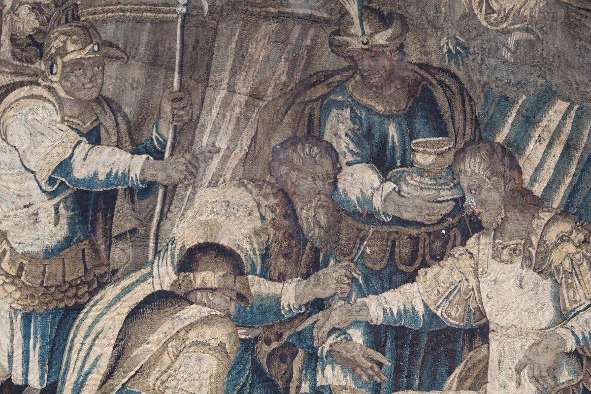 Grande tapisserie d'Aubusson vers 1650-photo-3