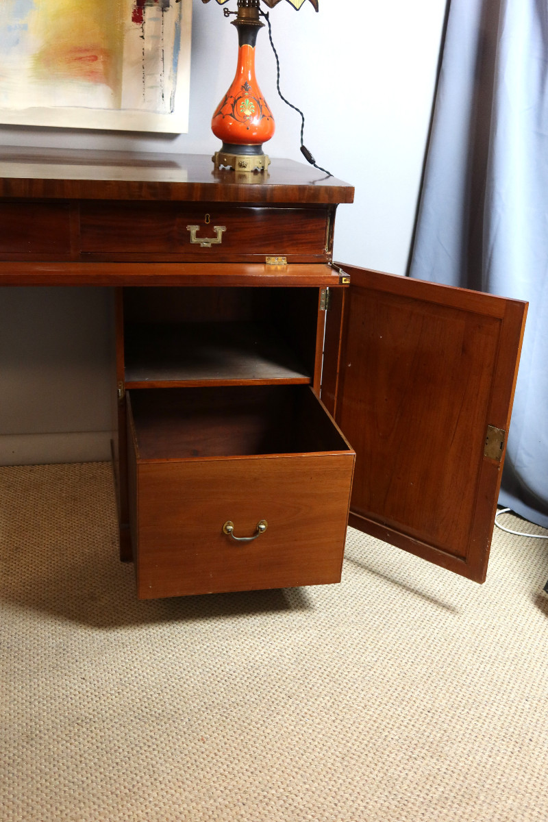 19th Century Mahogany Console Table-photo-4
