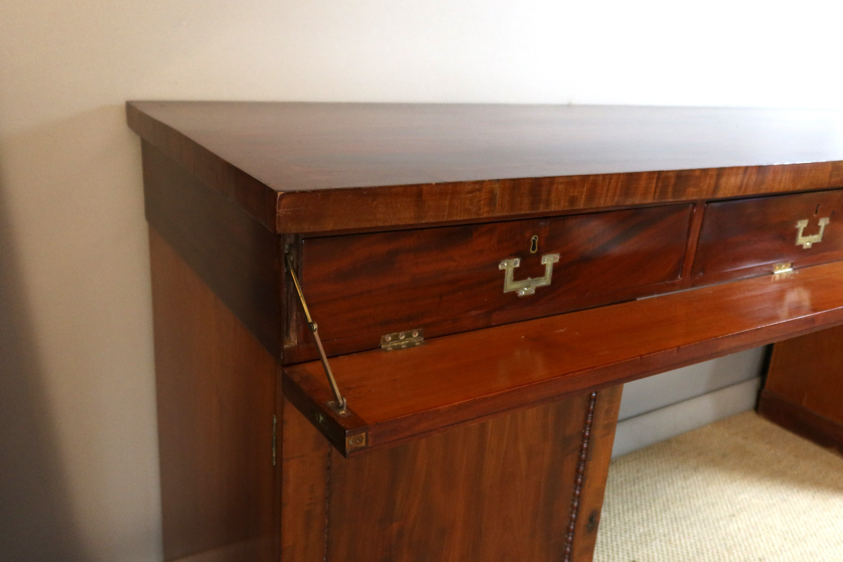 19th Century Mahogany Console Table-photo-5