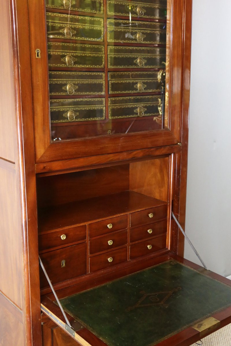 secrétaire cartonnier époque Louis XVI-photo-4