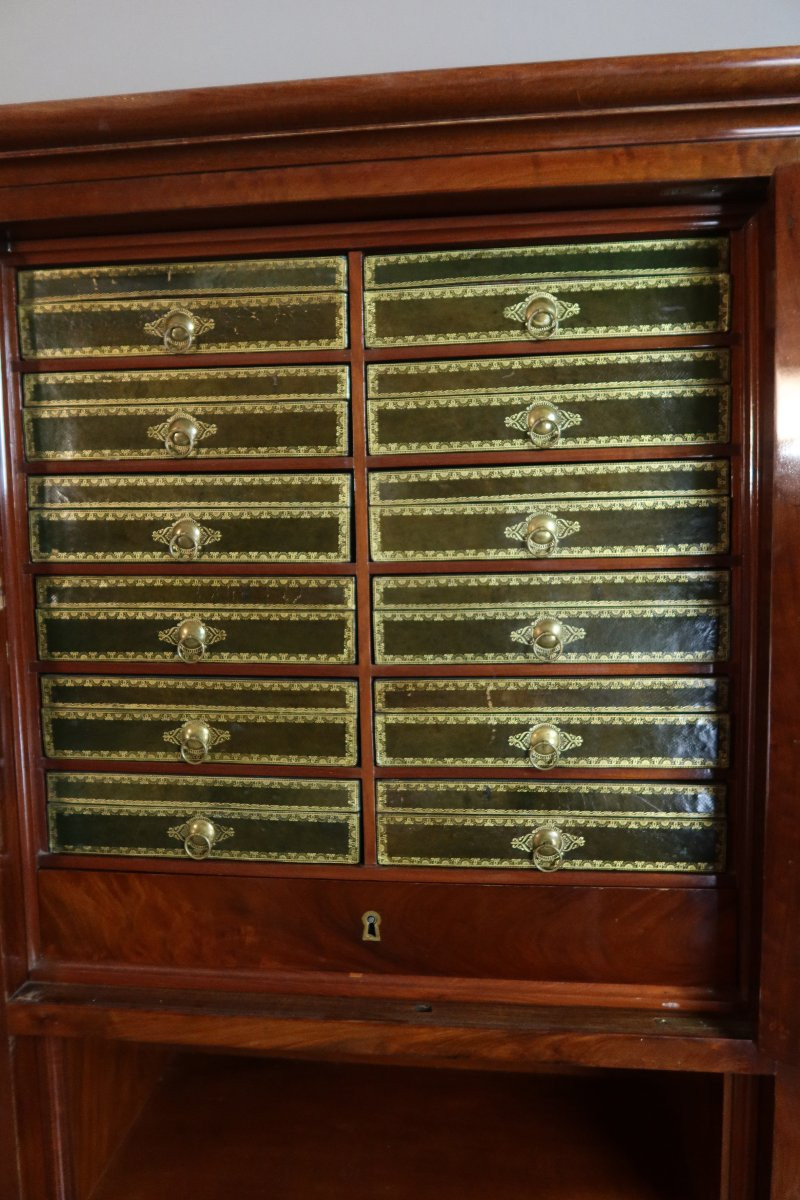 secrétaire cartonnier époque Louis XVI-photo-4