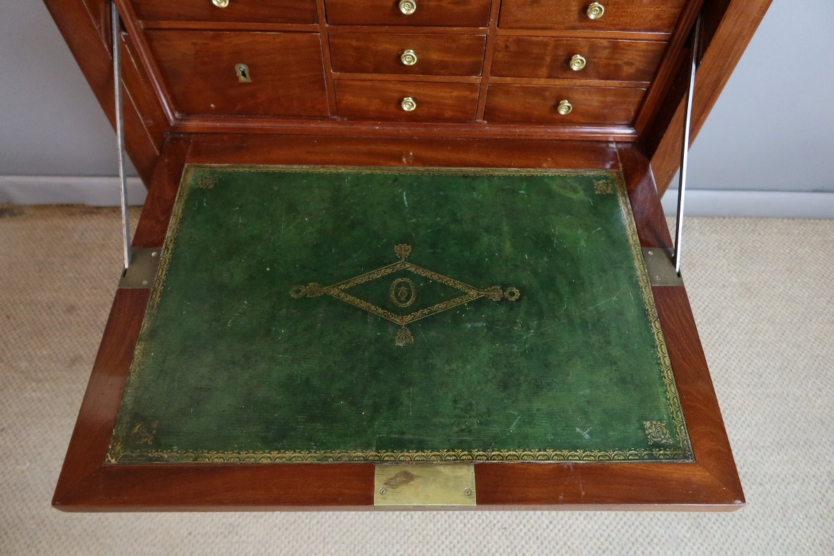 secrétaire cartonnier époque Louis XVI-photo-5