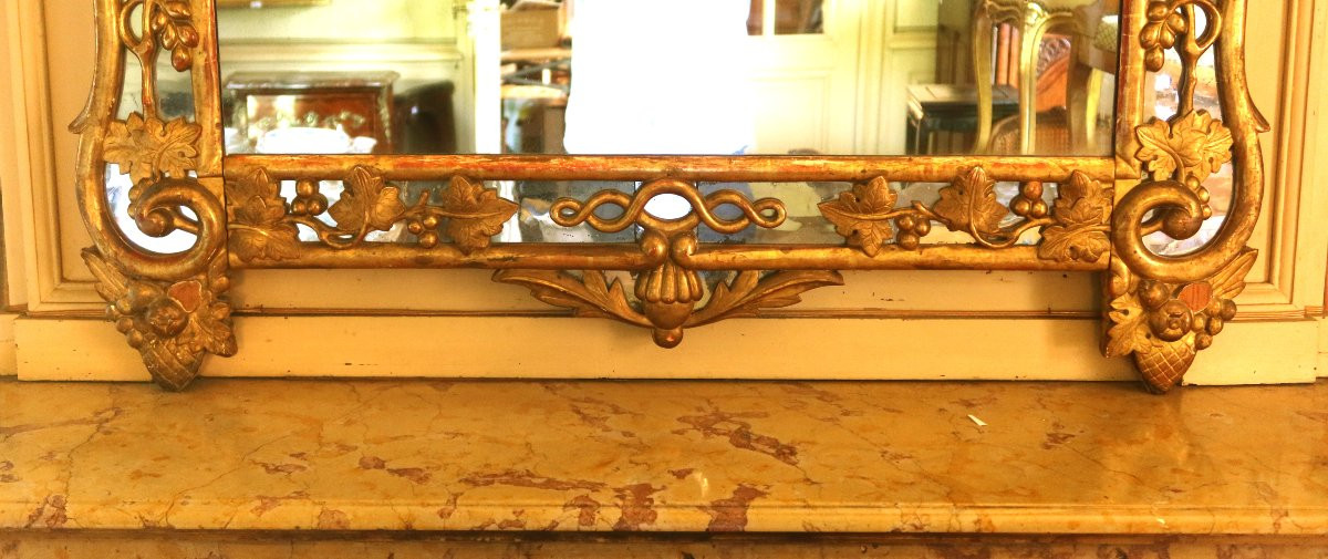 miroir bois doré -photo-3