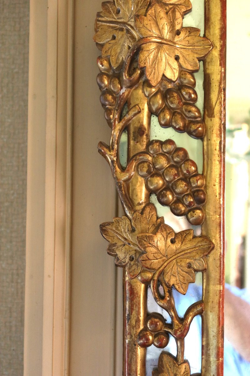 miroir bois doré -photo-2