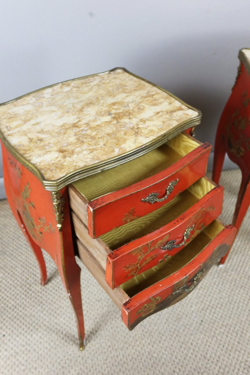 chevets Louis XV laqués -photo-3